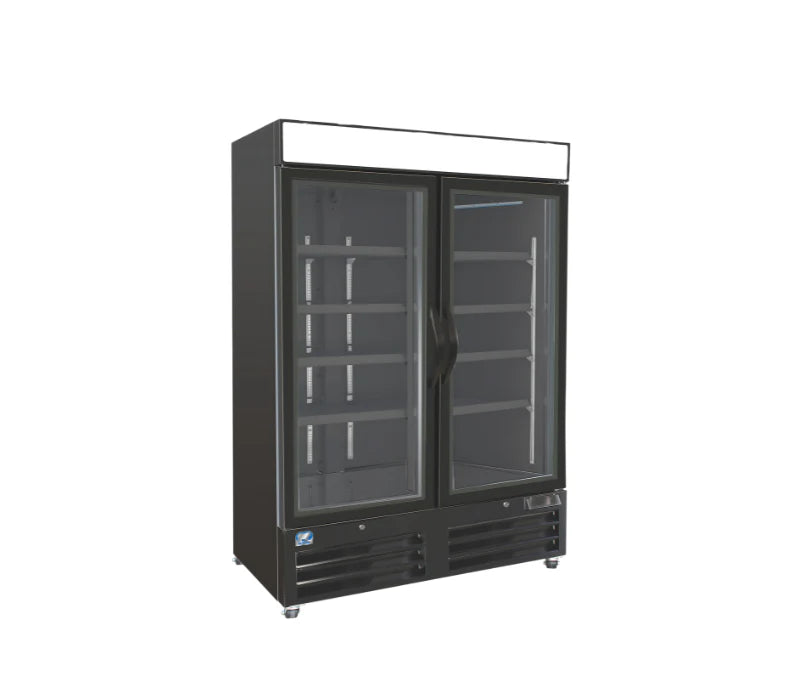 Display Glass Refrigerator BLACK/ BLACK COLDZONE-R49-G2/B